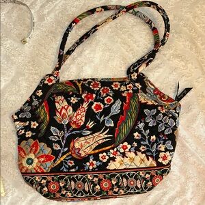 Vera Bradley Floral Black Tote Bag